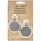 Idea-Ology Metal Mini Pocket Watch Frames 1" 2/Pkg-Antique Nickel